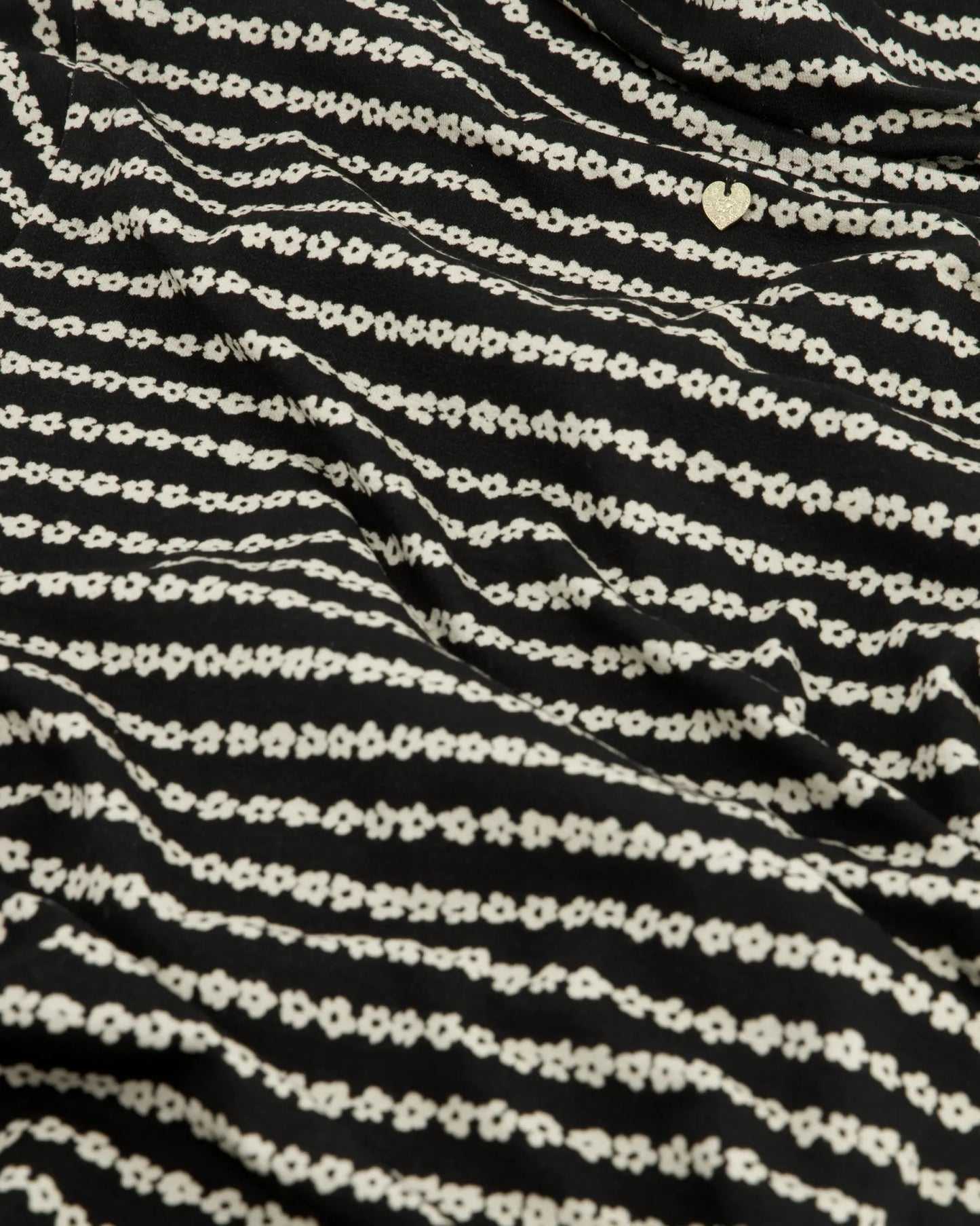 Jade Flower Stripe Top