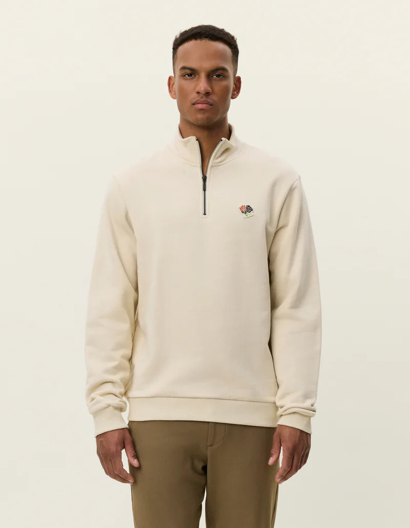 Felipe Patch Half Zip Sweatshirt