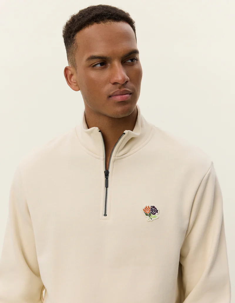 Felipe Patch Half Zip Sweatshirt