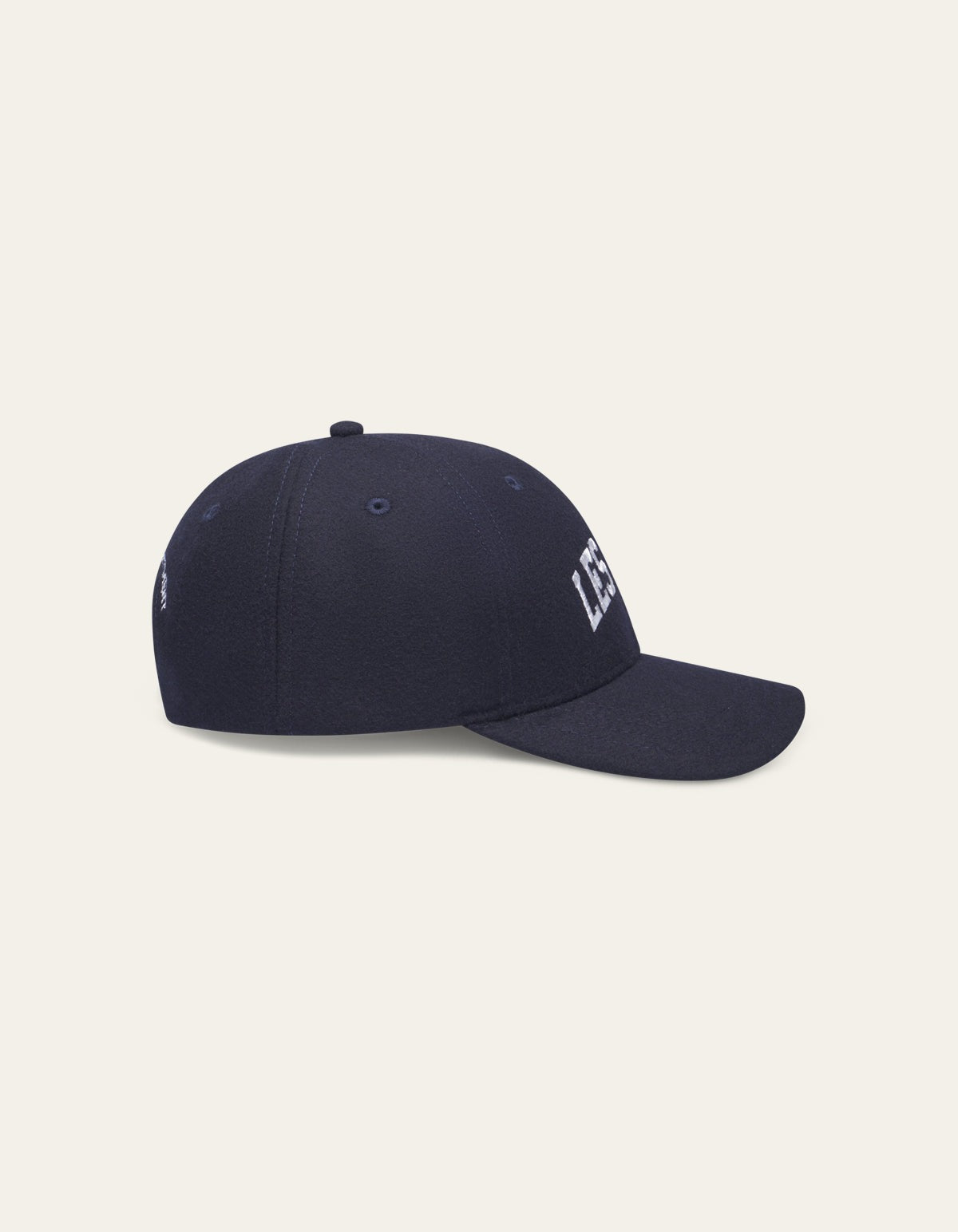 Les Deux Wool Baseball Cap Dark Navy