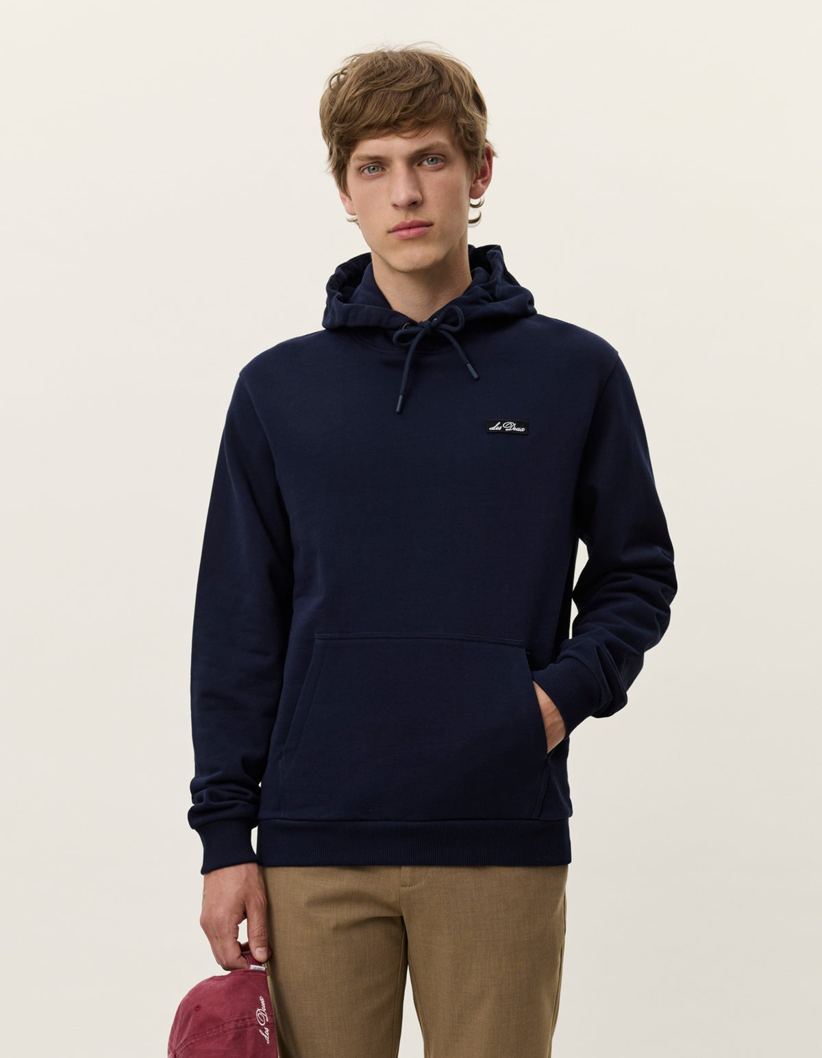 Patch Hoodie Dark Navy