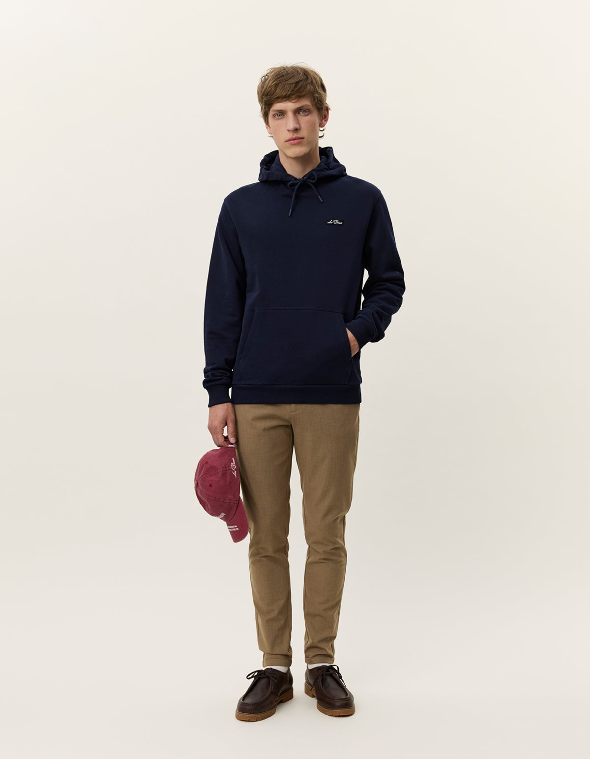Patch Hoodie Dark Navy