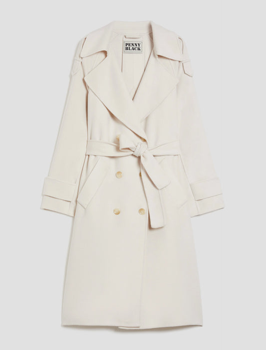 Double-Woven Wool Trench