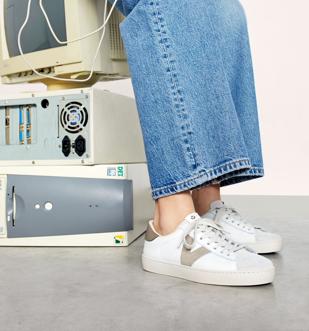 Berlin Leather Sneaker Beige