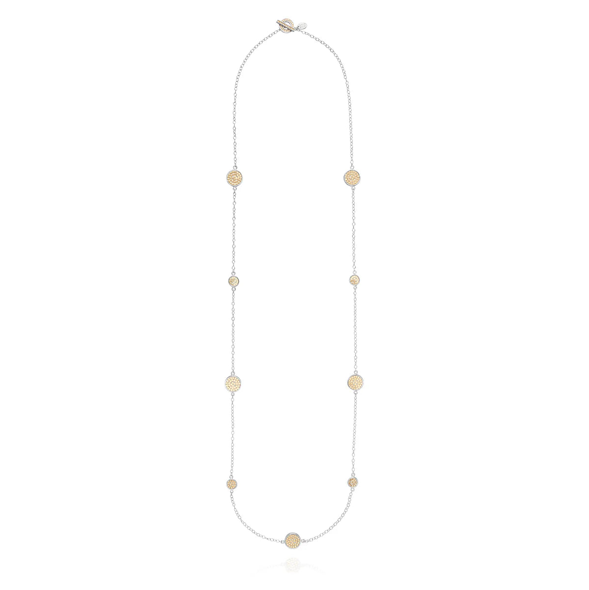 Classic Long Multi Disc Station Necklace