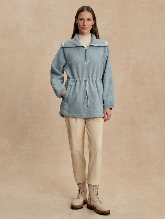 Ashby Half Zip Fleece - Ashley Blue