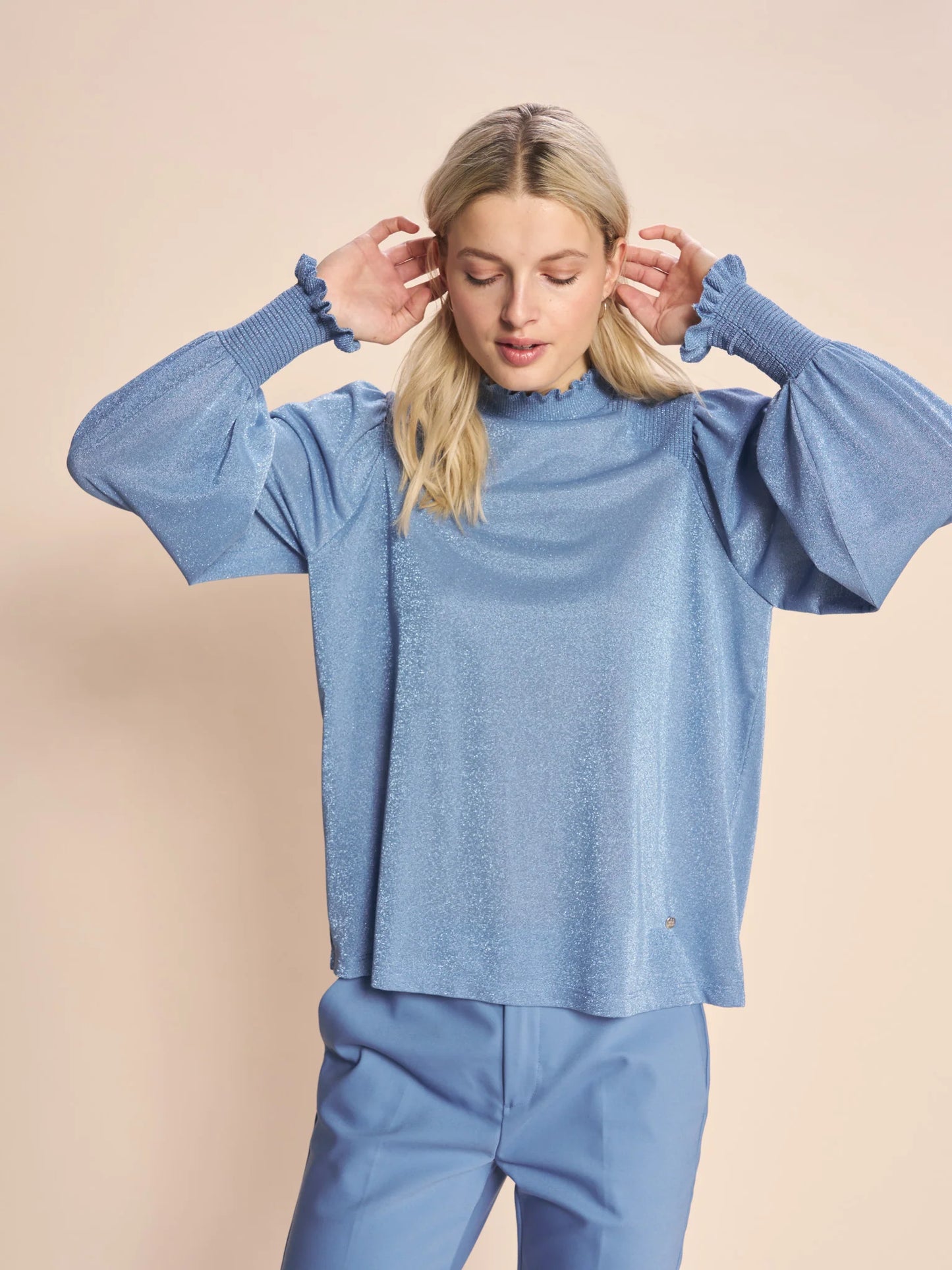 Kaliva LS Knitted Blouse