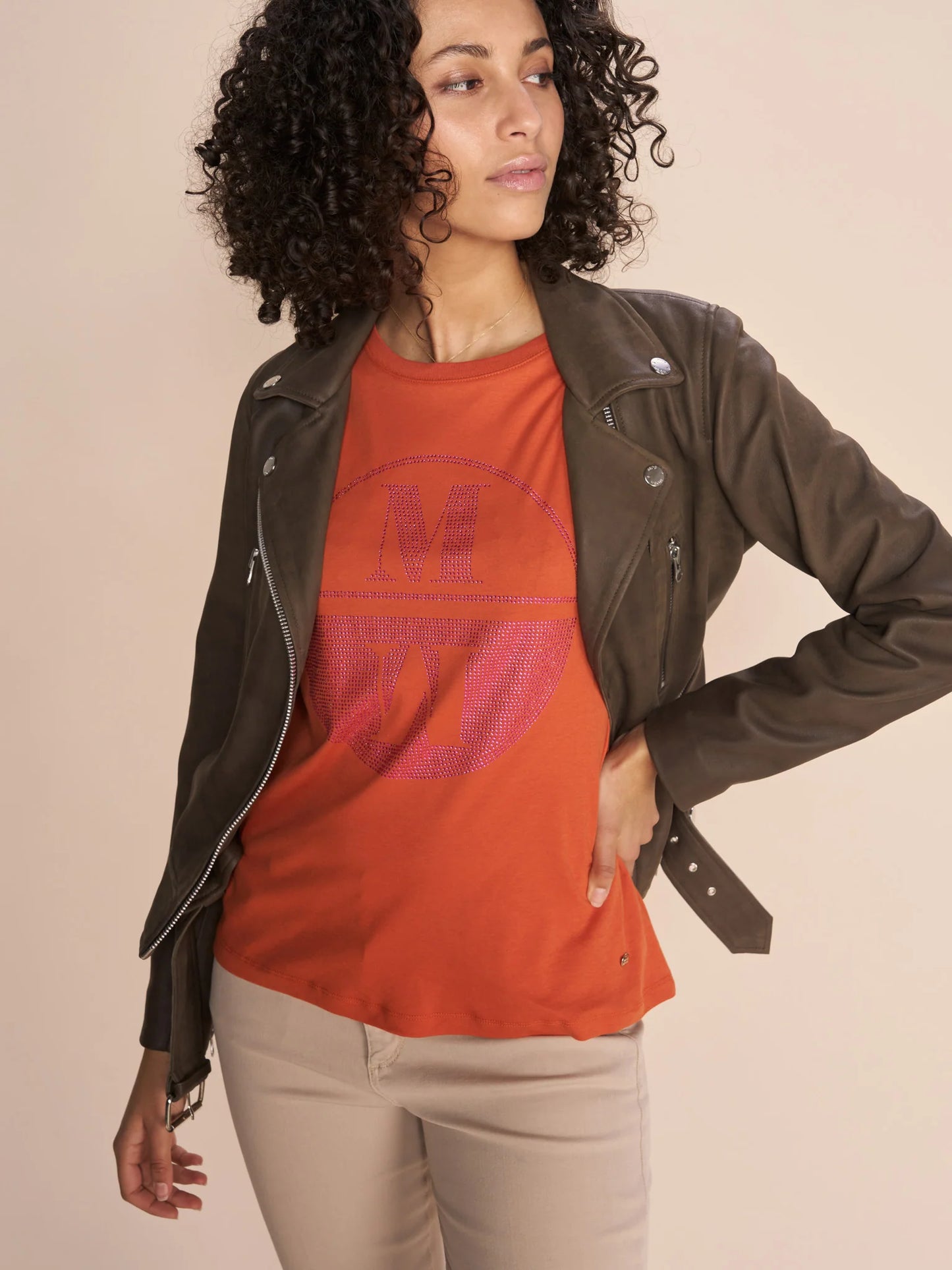 Almina Biker Leather Jacket