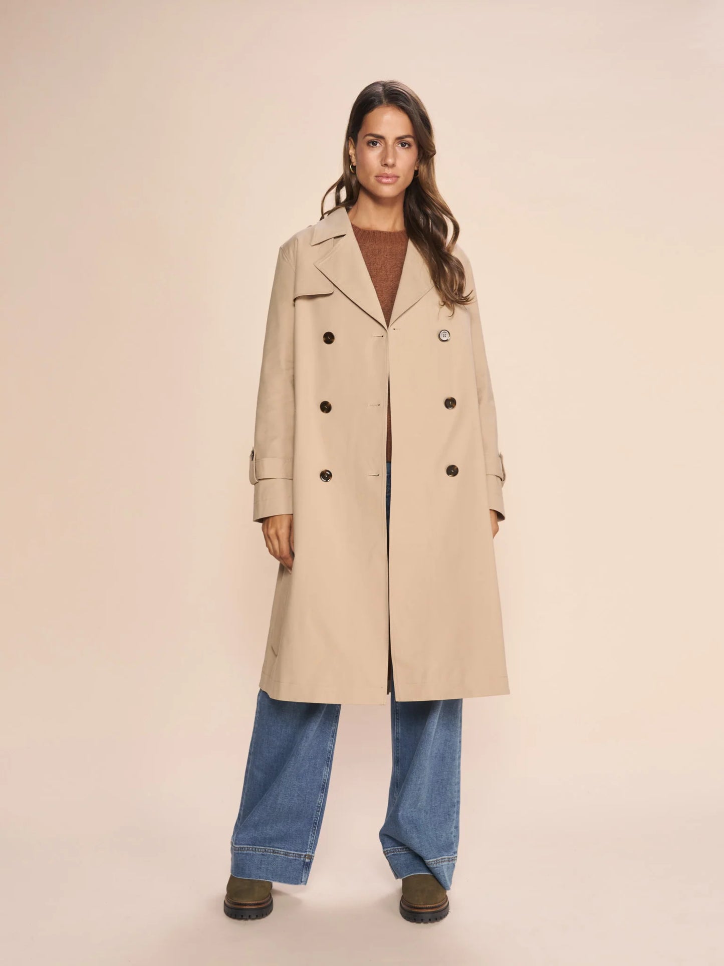 Farah Tan Trench Coat