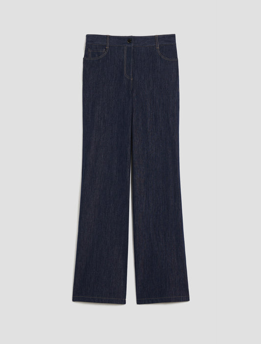 Jersey Straight-Leg Jeans
