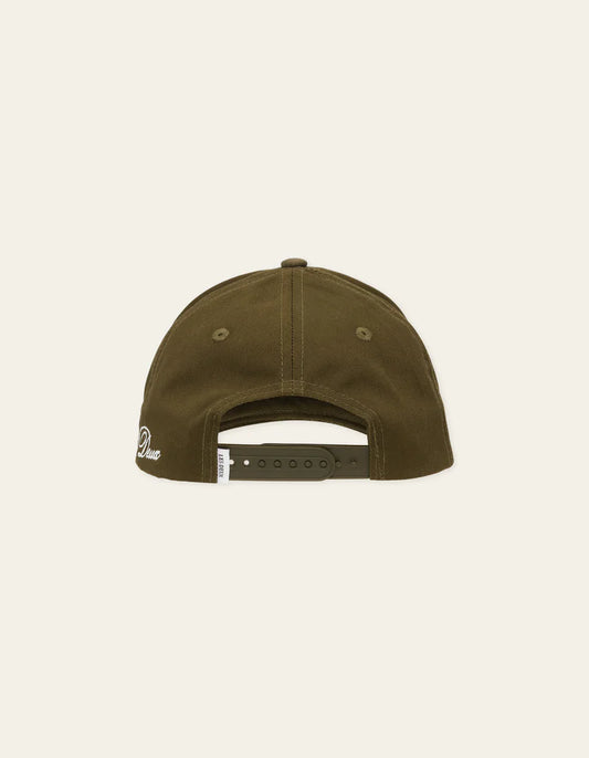 Baseball Cap Suede II - Olive/White