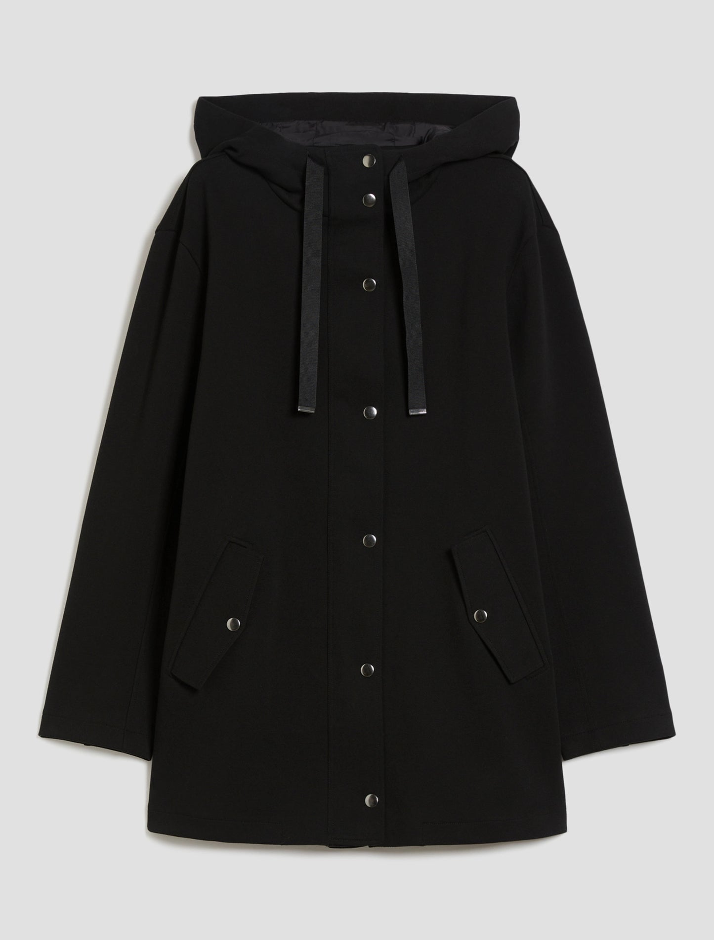 Pique Jersey Parka Black