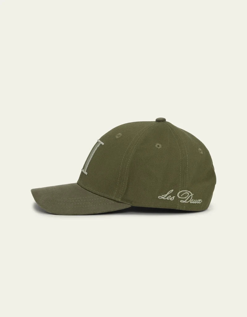 Baseball Cap Suede II - Olive Night