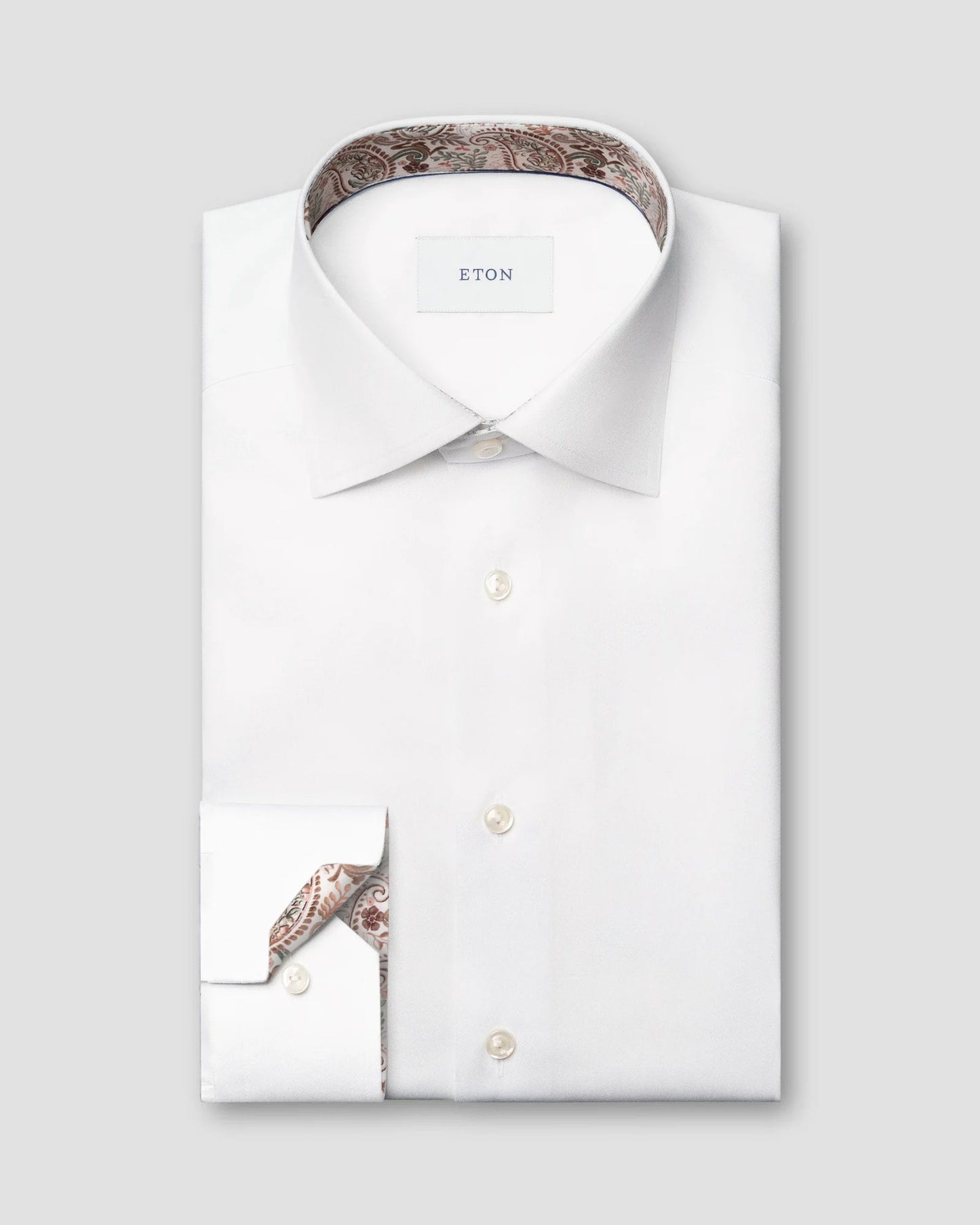 Solid Paisley Effect Shirt