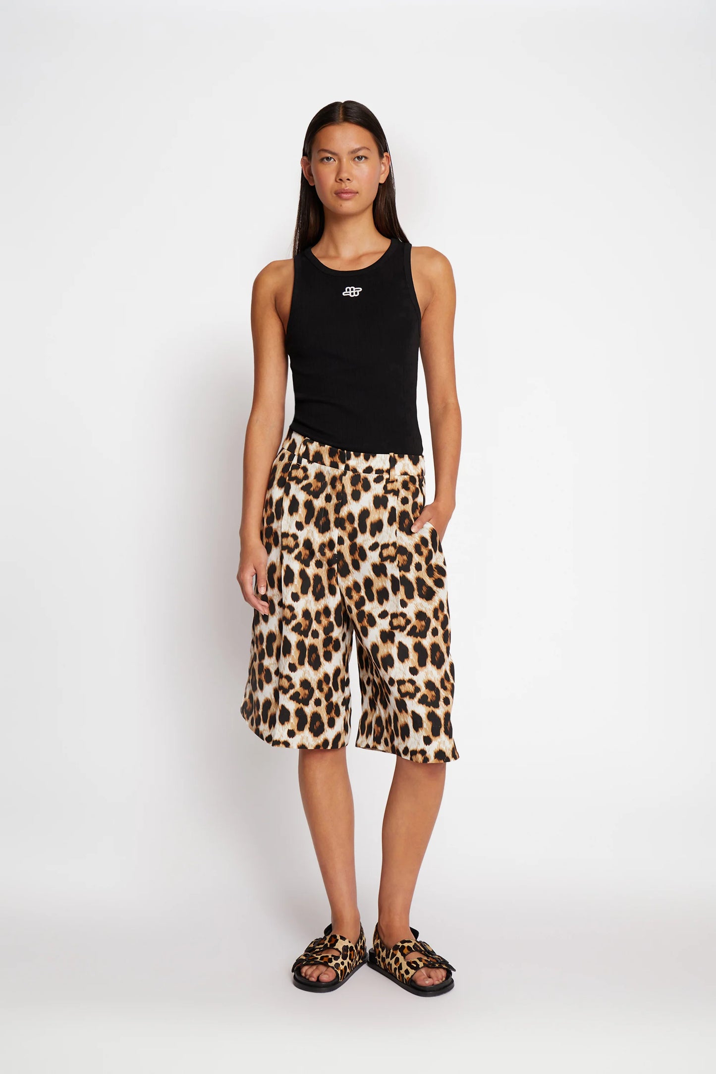 Uama Leopard Shorts