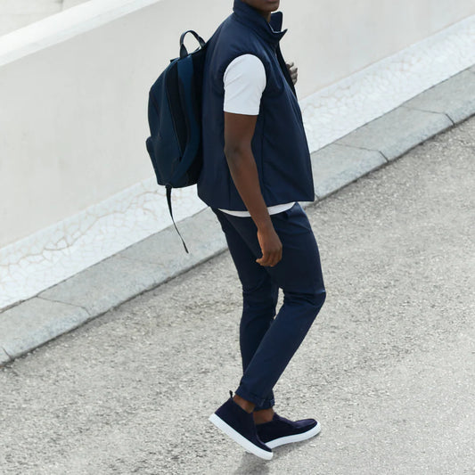 Brett Tech Travel Pant Night Blue