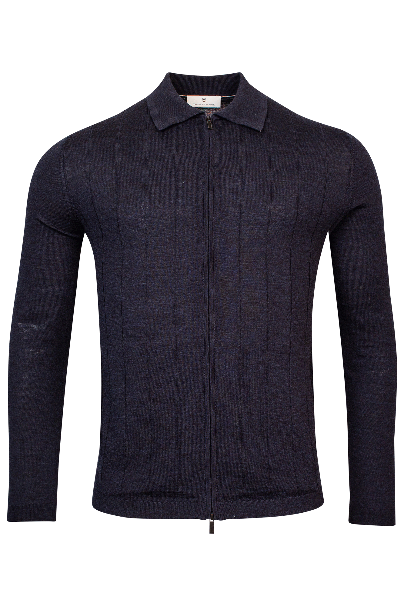 Cardigan With Zip Collar