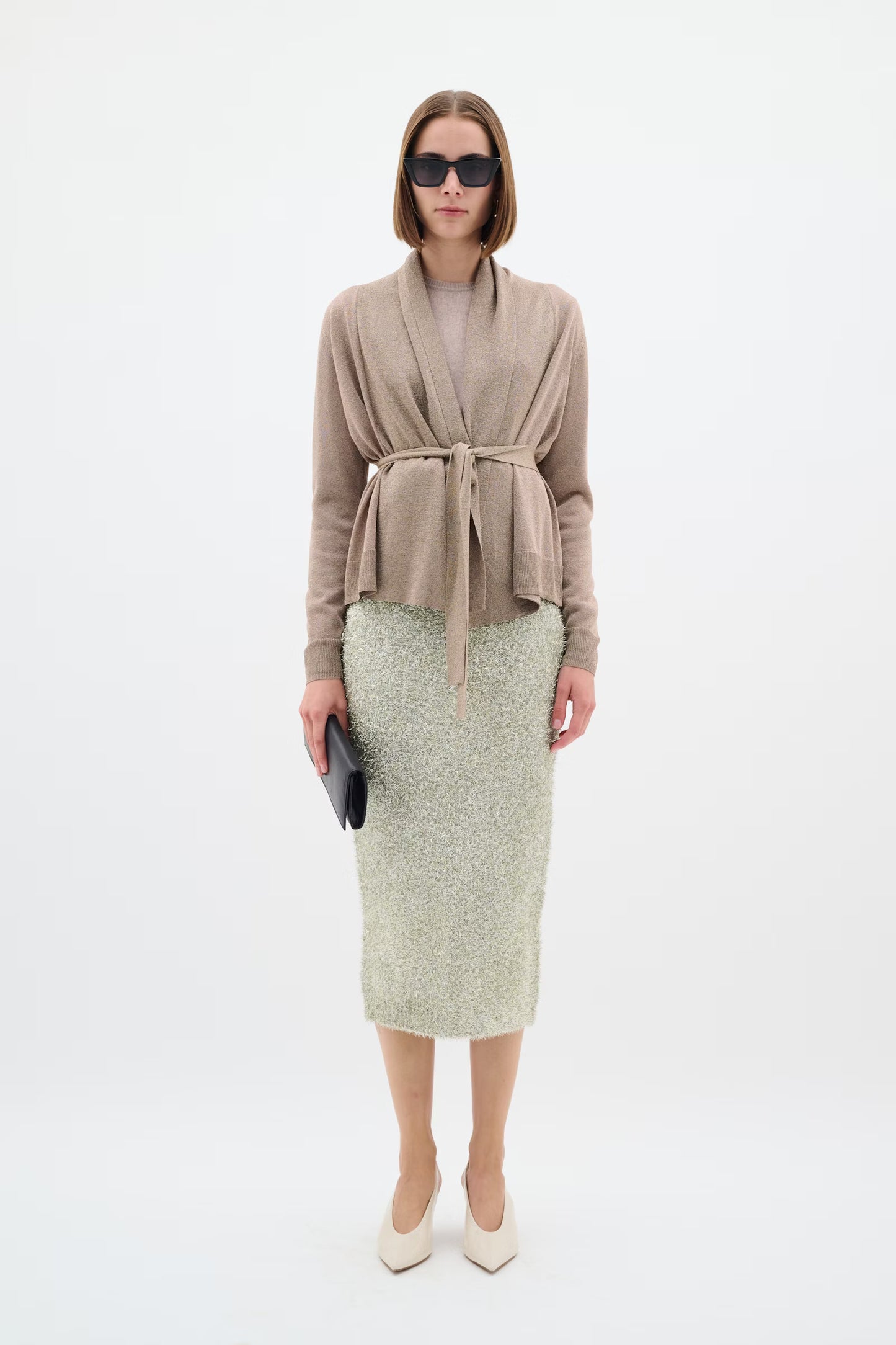 Thani Short Glitter Cardigan