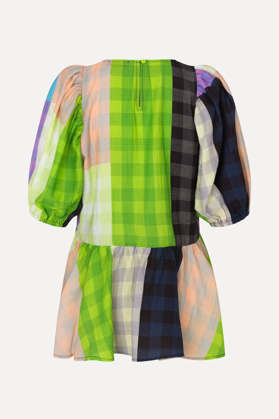 Liw Peplum Check Top