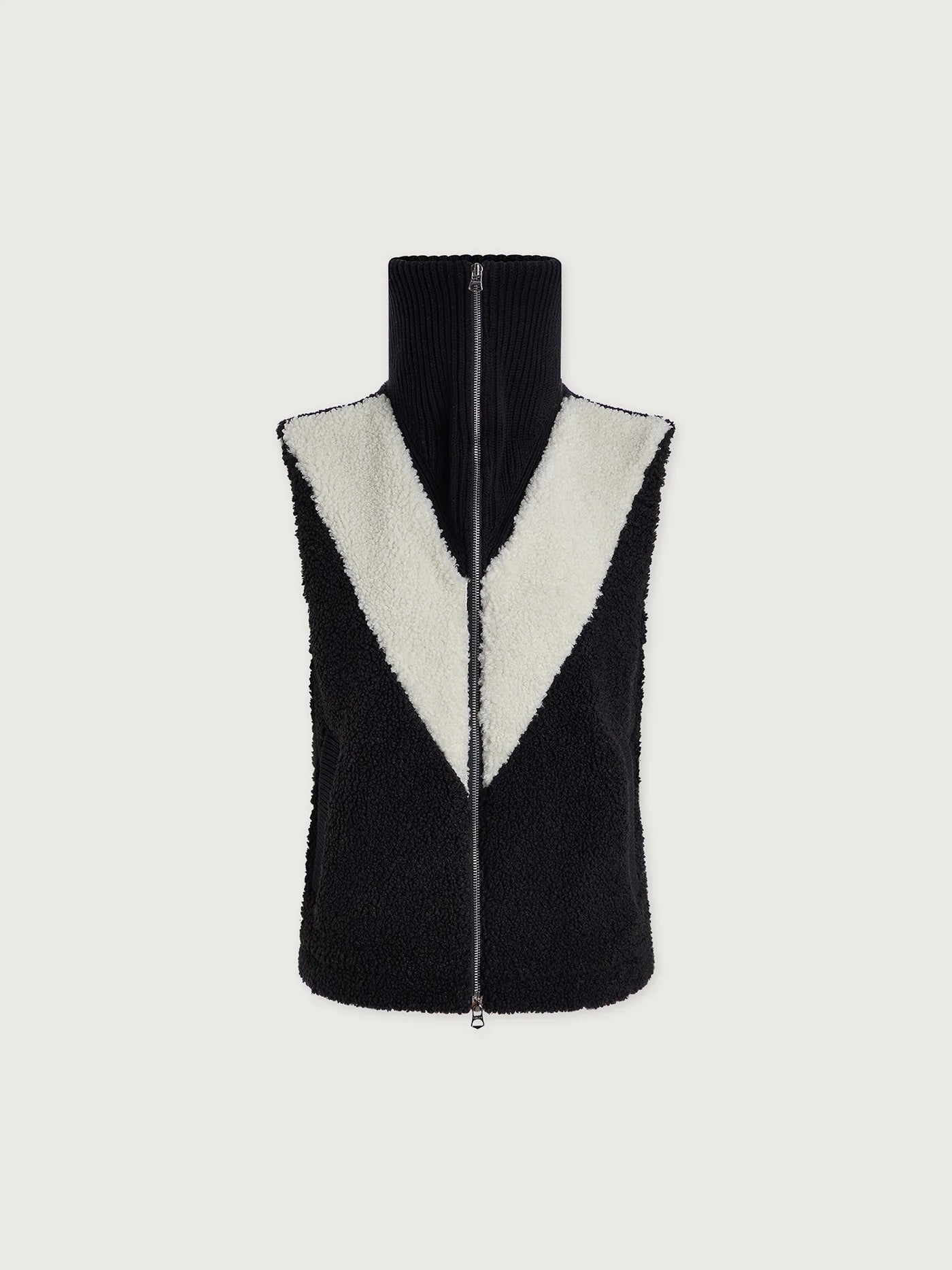 Caspian Sherpa Gilet - Black