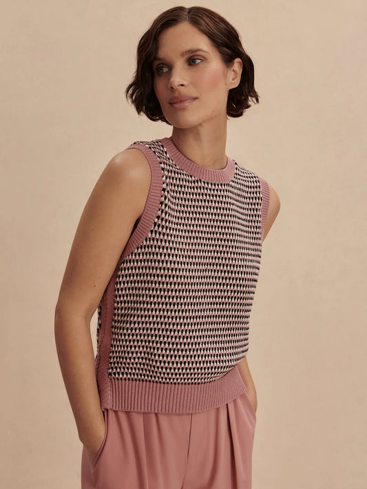 Knowles Textured Knitted Vest