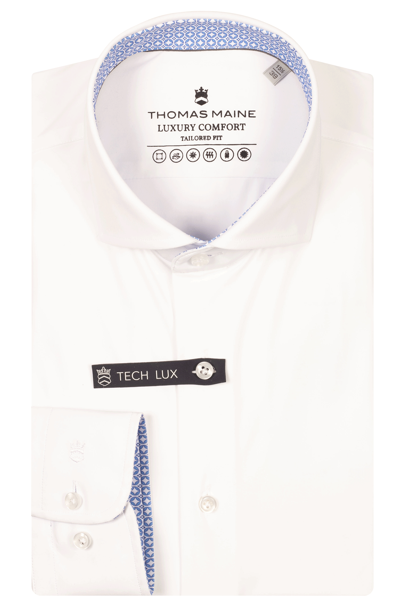 White Four-Way Stretch Shirt