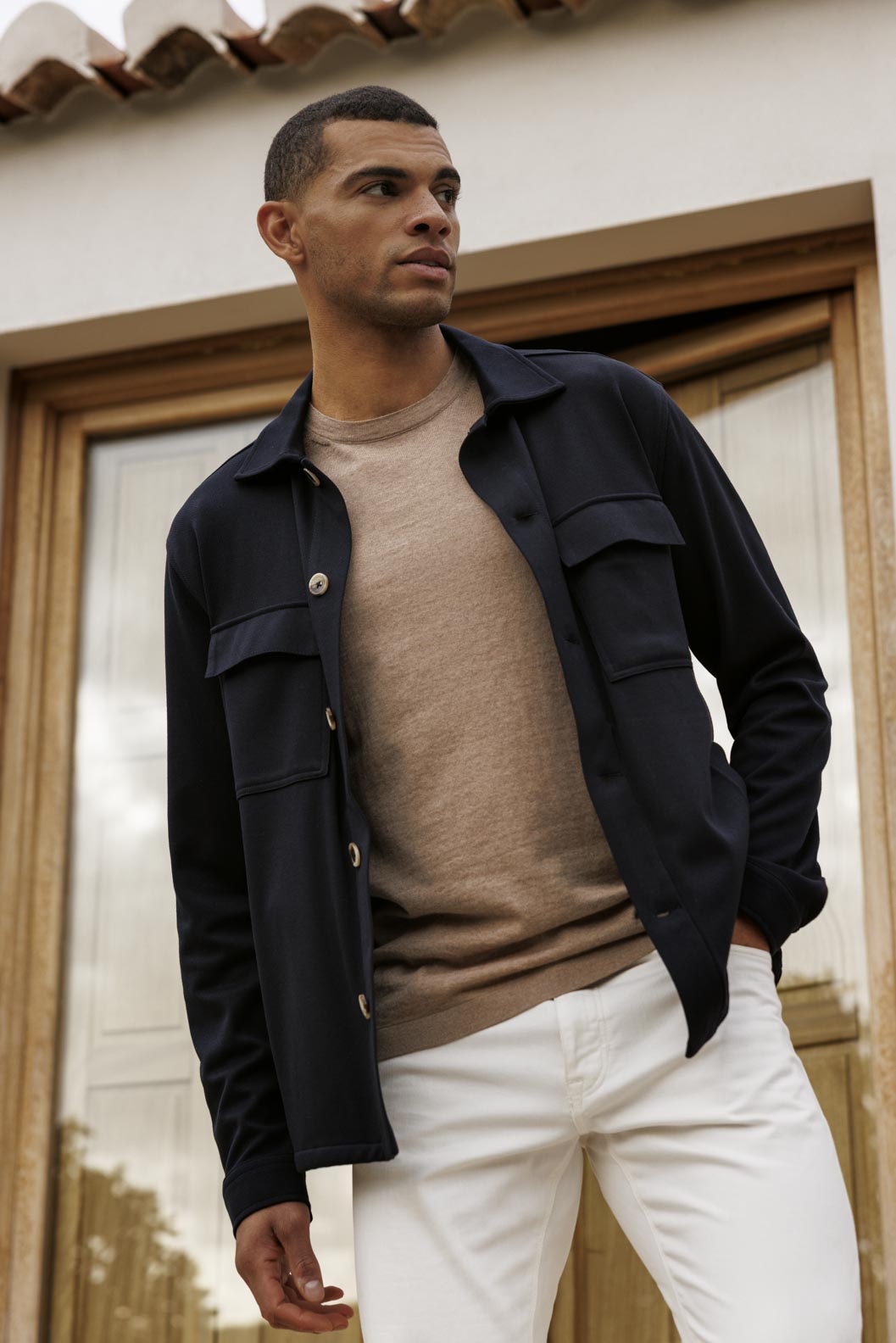 Navy Monza Overshirt