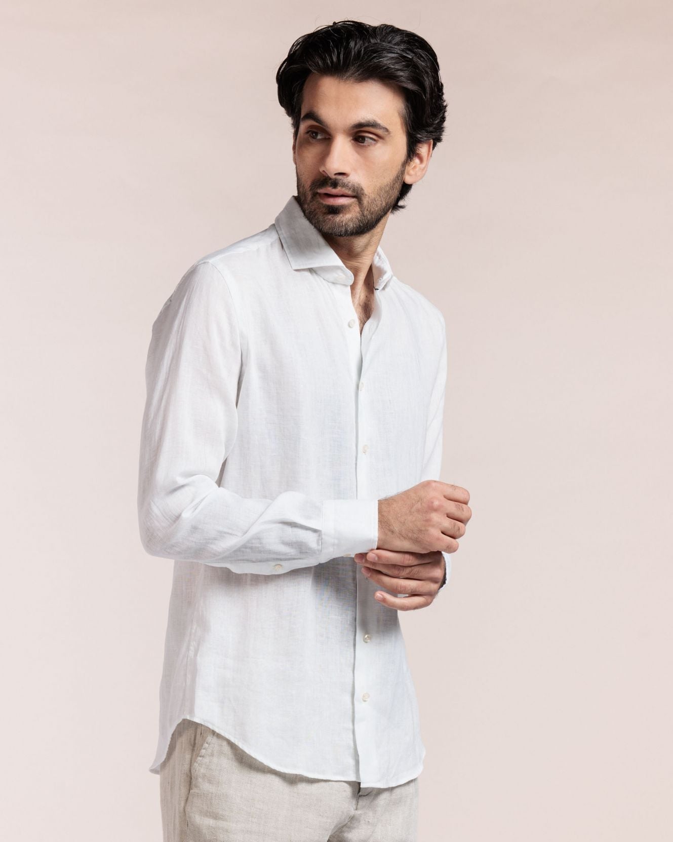 White Linen Shirt