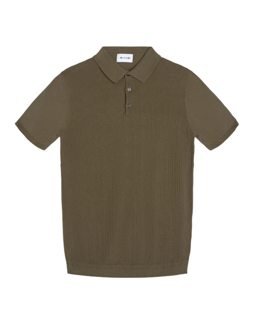 Retro Knit Polo - Brown