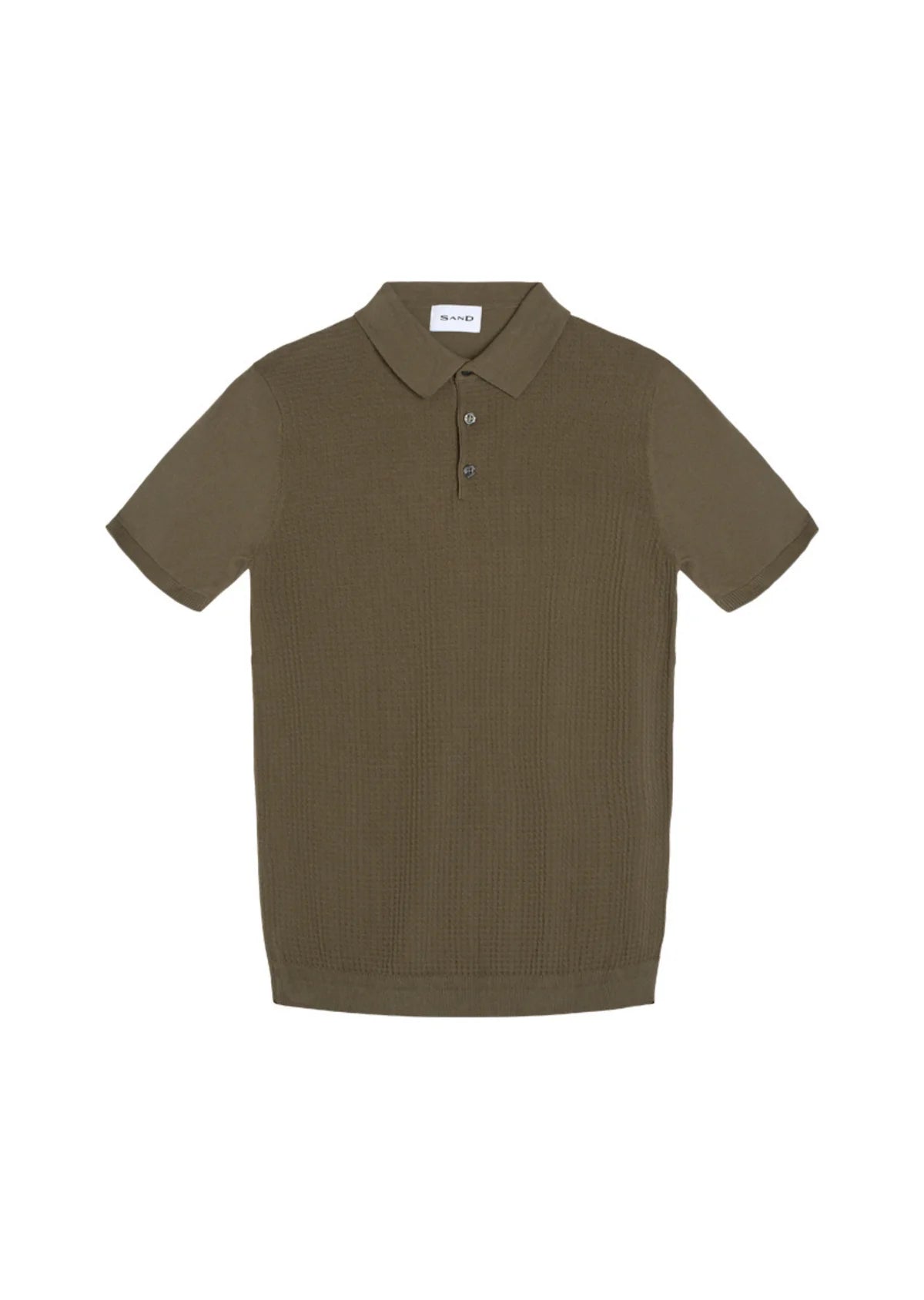 Retro Knit Polo - Brown
