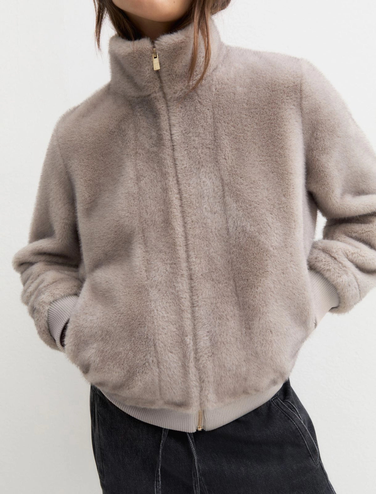 Furry Bomber Jacket