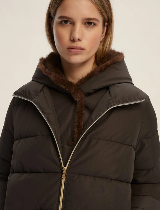 Retore Brown Short Puffer