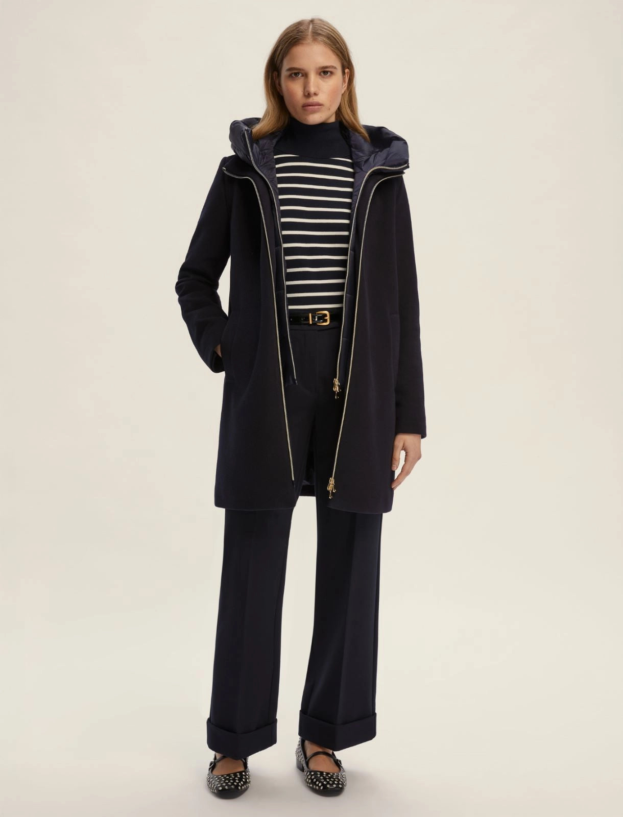 Penny Black Double-Woven Wool Trench in Ivory – Lewis Yates