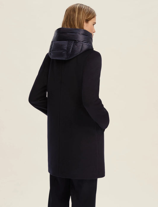 Bacio Navy Long Puffer