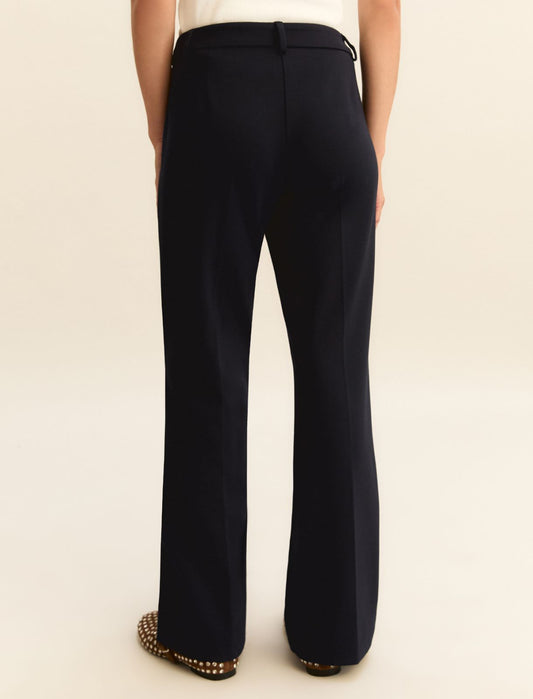 EMM Flare Jersey Trouser Navy