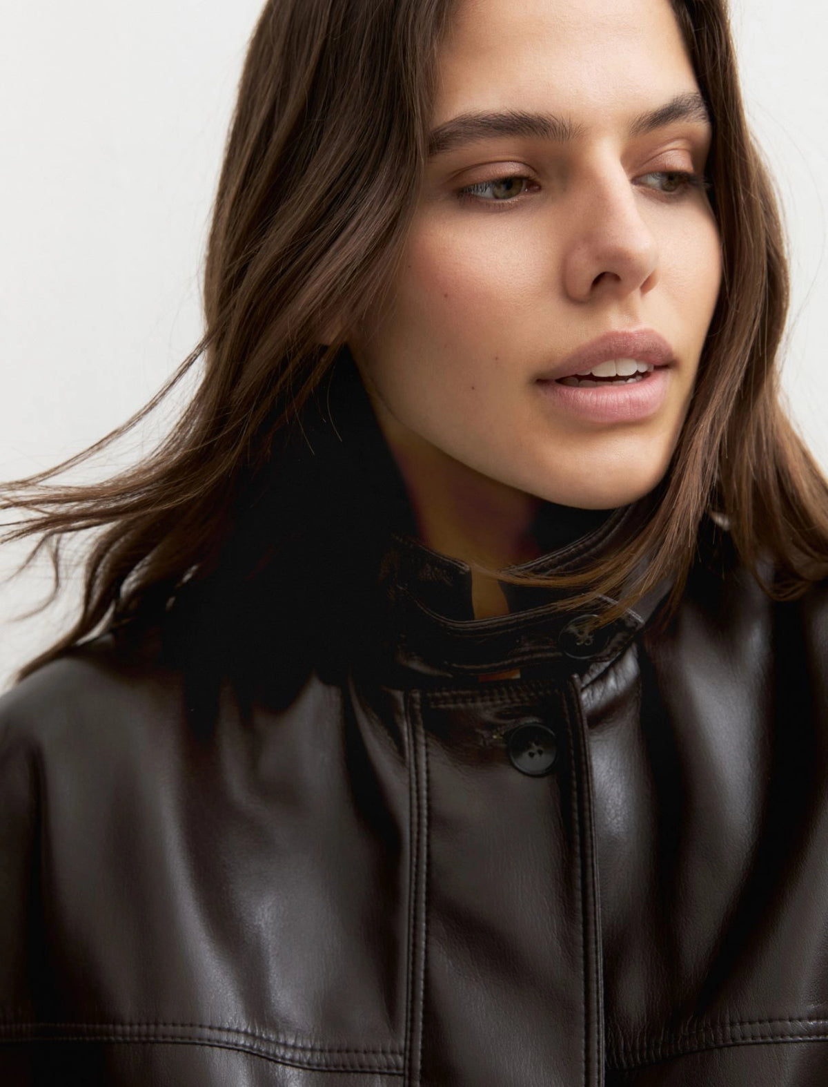 Oversized Faux Bomber