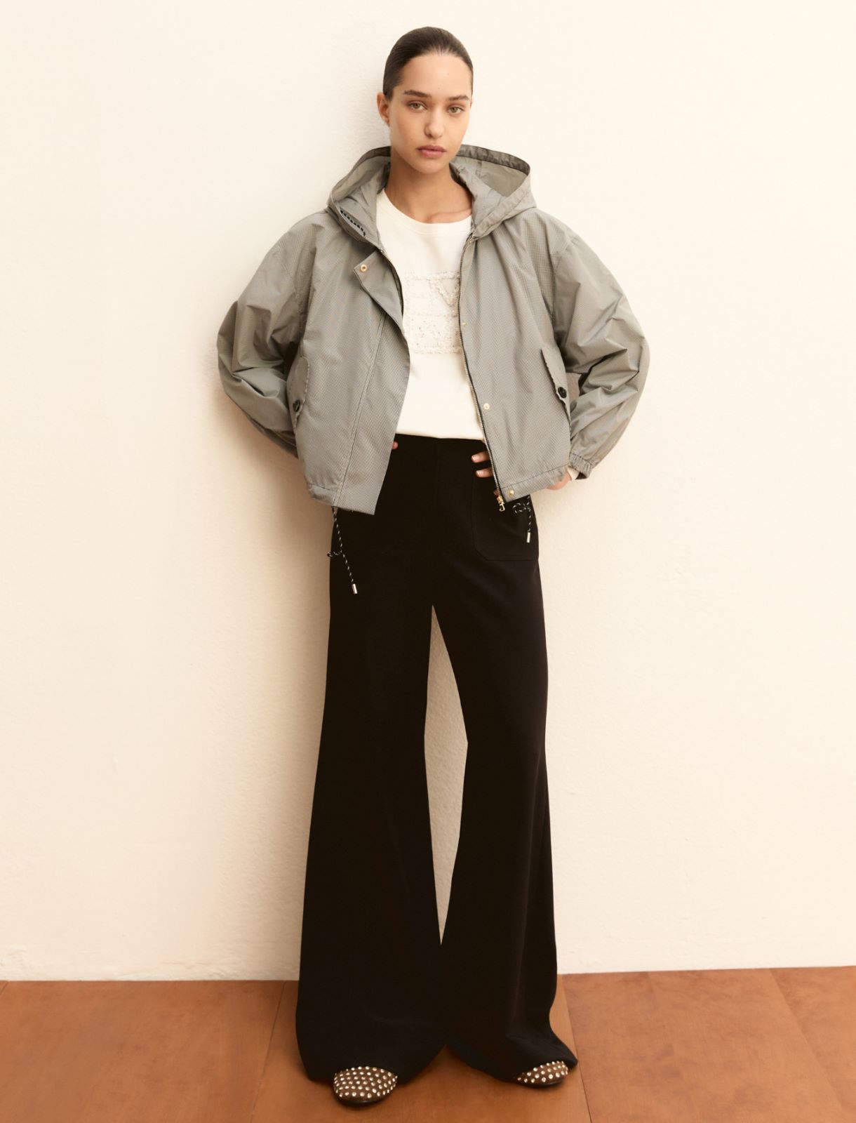 EMM Flare Jersey Trouser Navy