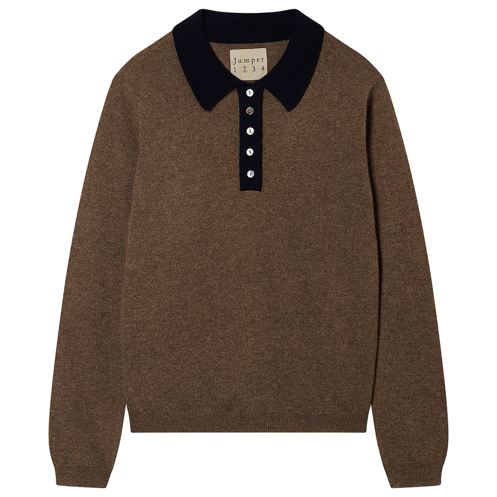 Cashmere Contrast Polo
