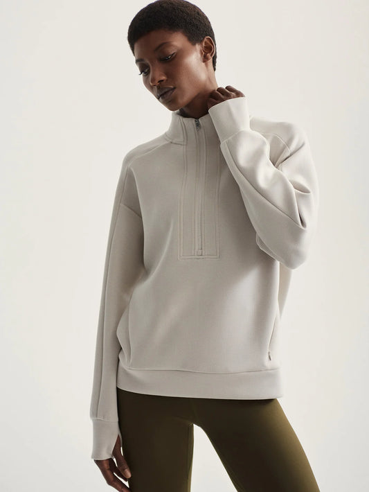 Marissa Half Zip Mid-layer - Rainy Day