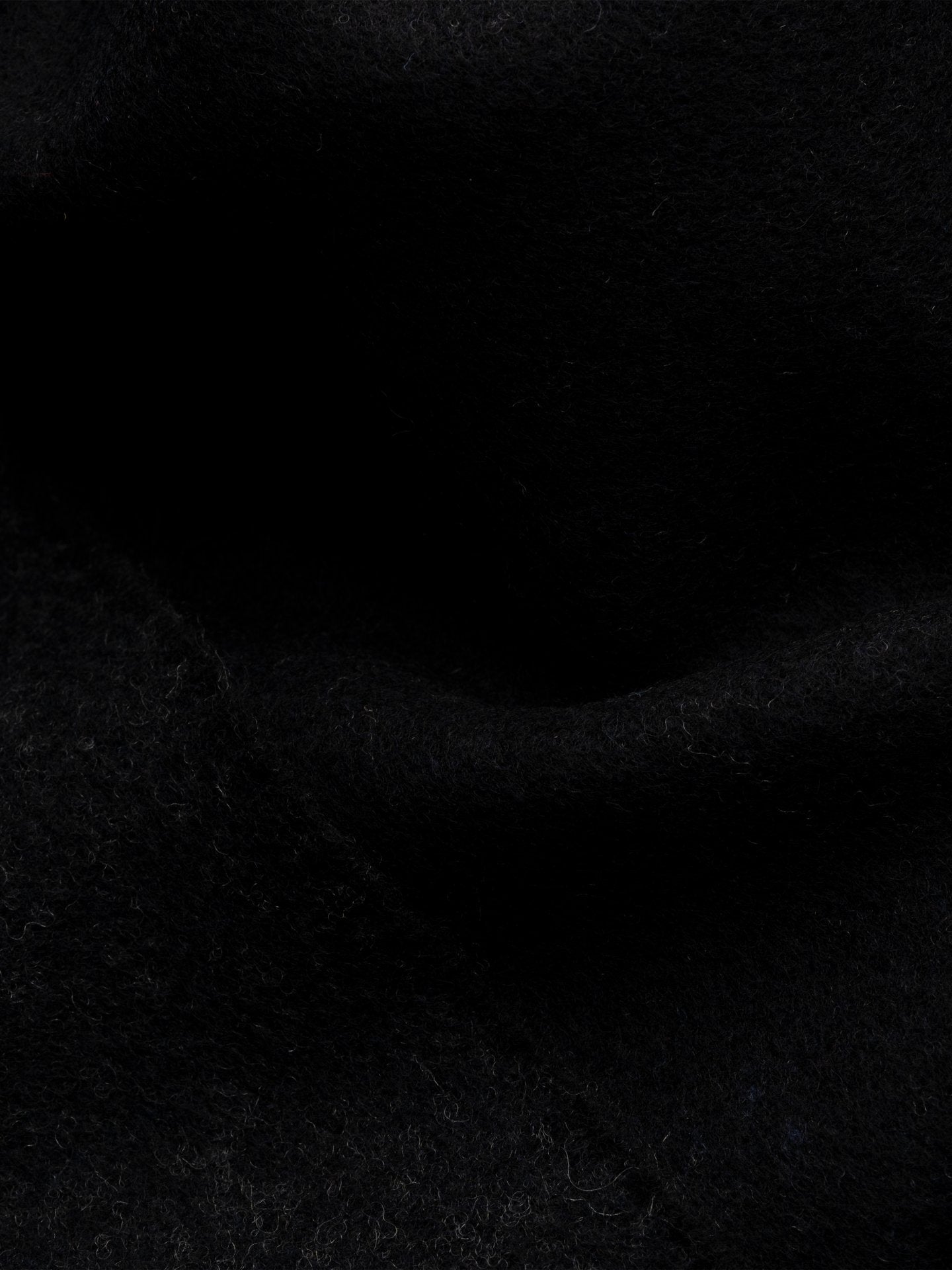 Black Two Side Wool Scarf