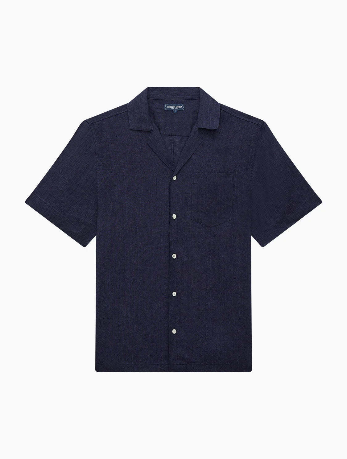 Angelo Navy Linen Shirt