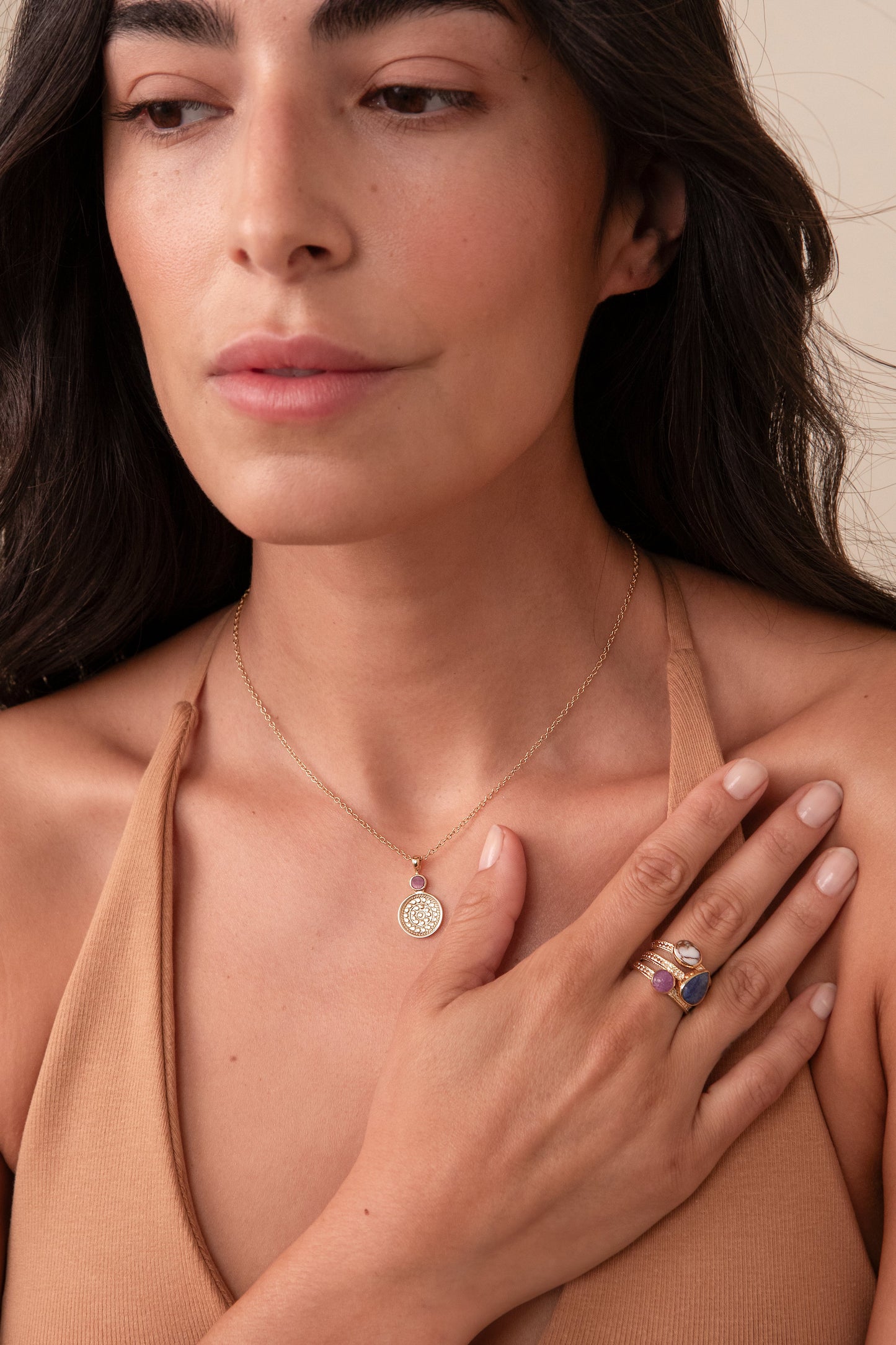 Multi Stone Stack Ring