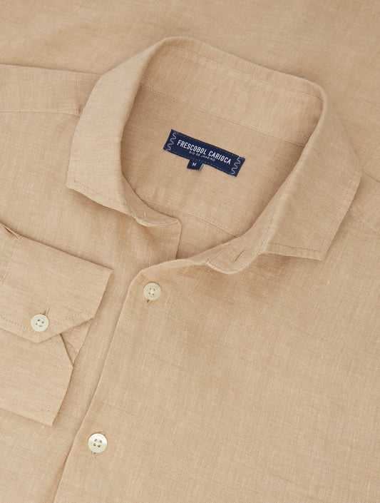 Antonio Sand Linen Shirt