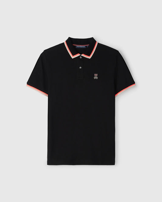 Kingsbury Black Pique Polo Shirt