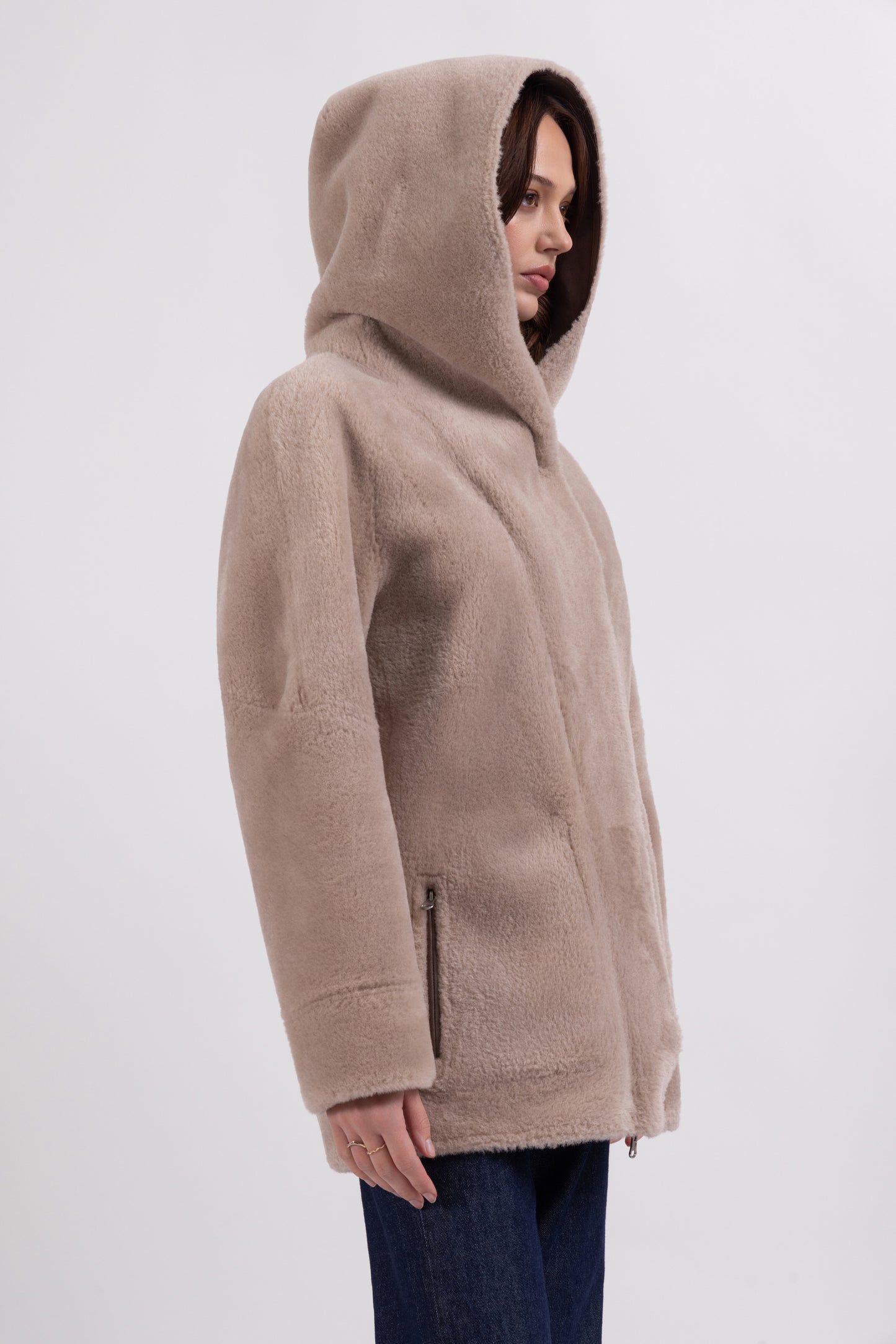 Reversible Coat In Taupe
