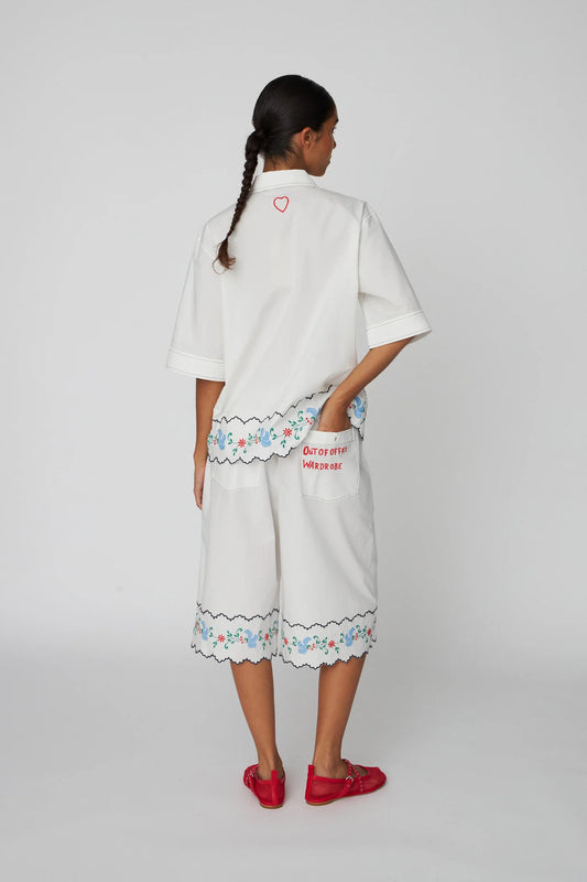 Oversized Embroidered Shirt