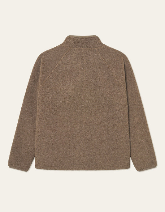 Creed Teddy Jacket in Teak Brown