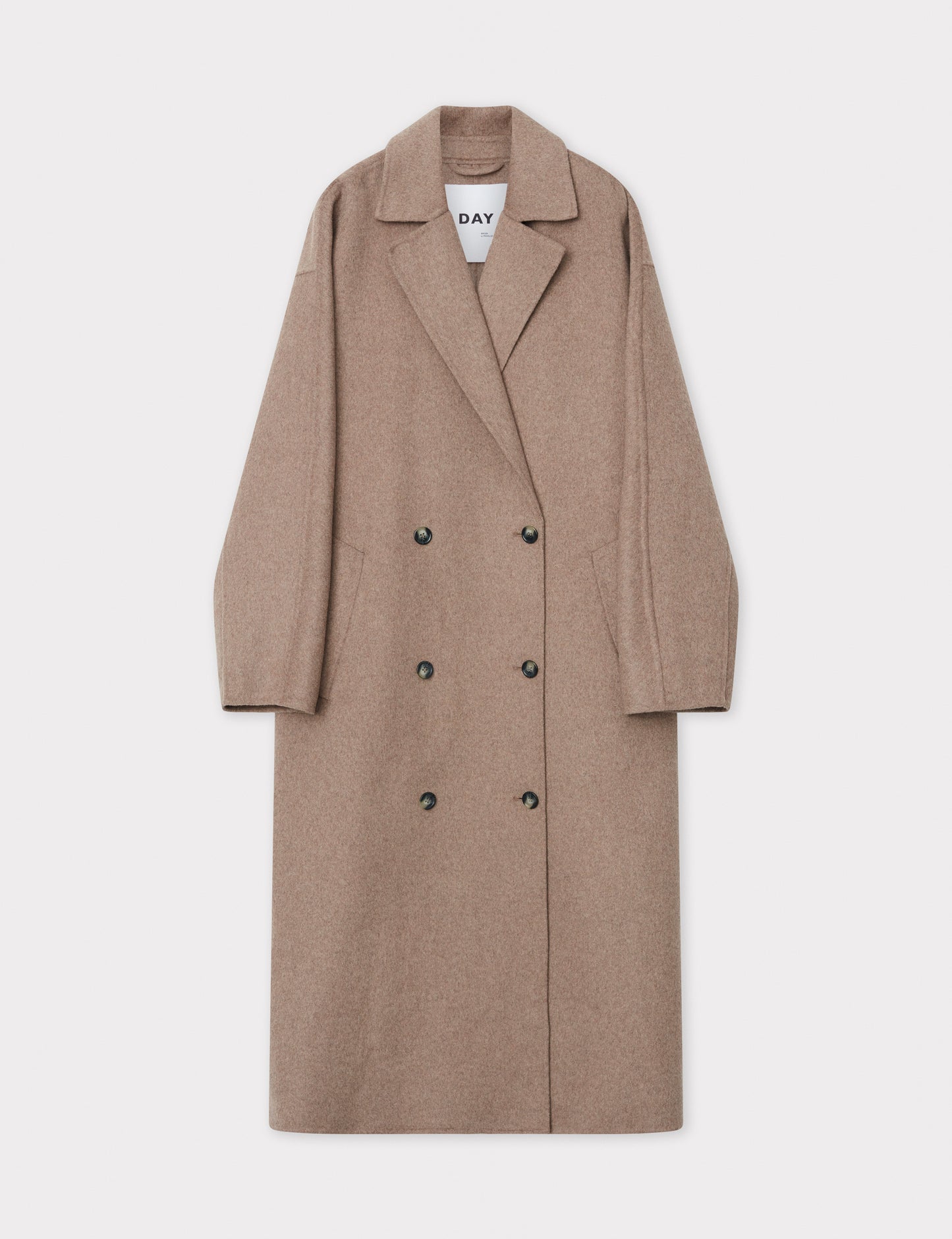 Howard Double Faced Wool Coat – Chocolate Chip