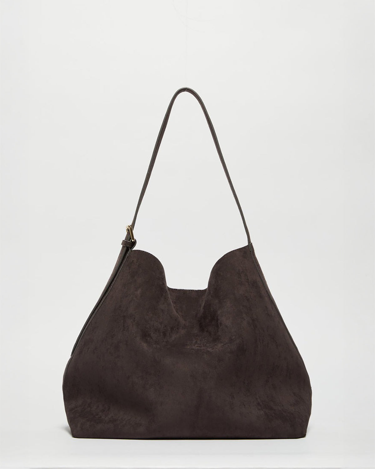 Adelio Suede Handbag Dark Brown