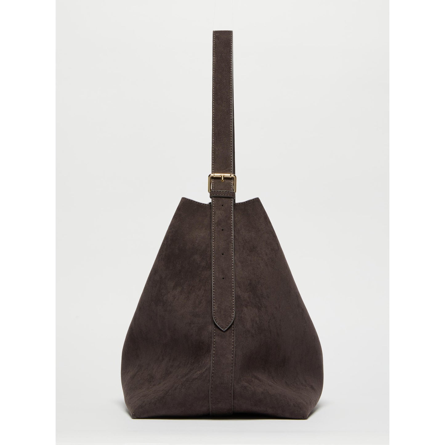Adelio Suede Handbag Dark Brown
